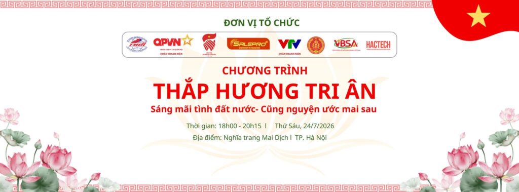 Thắp hương Tri ân 2026 Lan tỏa đạo lý Uống nước nhớ nguồn, kết nối doanh nghiệp vì Việt Nam hùng cường